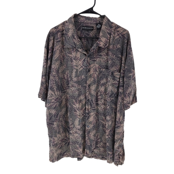 Baracuta Men's Silk Casual Button Down Shirt - 3XB - Picture 1 of 4